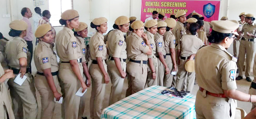 Indian Dental Association Deccan branch conducts a two day Dental Screening Camp for the benefit of SHE teams to commemorate International Womans Day