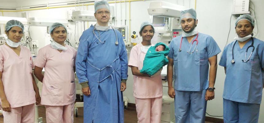 Apollo Cradle team facilitates a safe in flight delivery both mother and baby recoup and are healthy to travel further