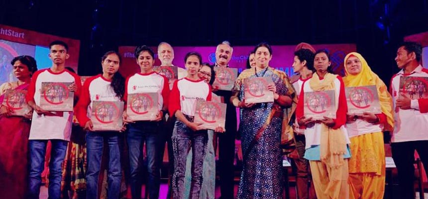 Smriti Irani joins the Right Start Summit at centenary celebrations of Save the Children