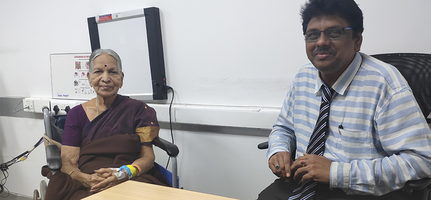 KIMS Doctors treat 89 year old woman of kidney stones using unique keyhole surgical procedure