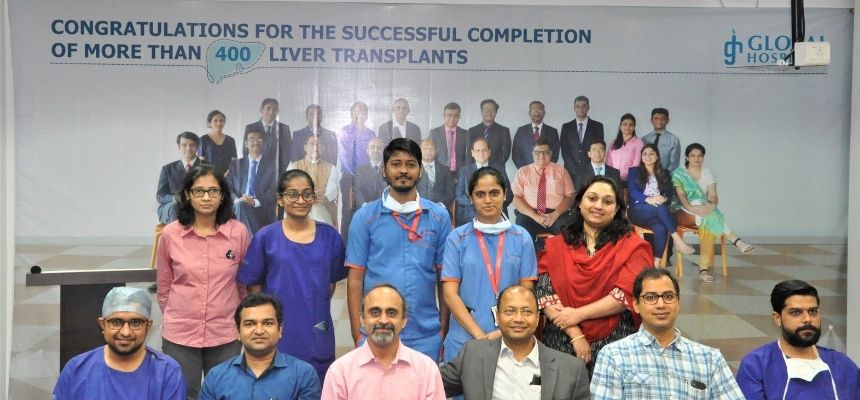 Global Hospital, Mumbai team first to perform more than 400 liver transplants in Western India celebrates 6 years anniversary
