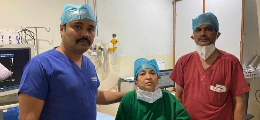 Life of 80 yr old woman with heart to right side saved by Doctors at Gleneagles Global Hospitals