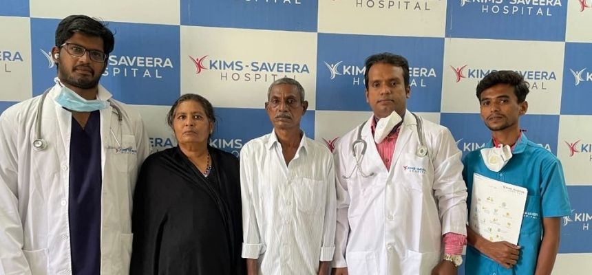A woman suffers from  a large cancerous tumour around the kidney