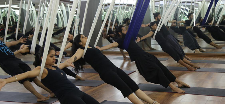 Flying Bird yoga increases flexibility