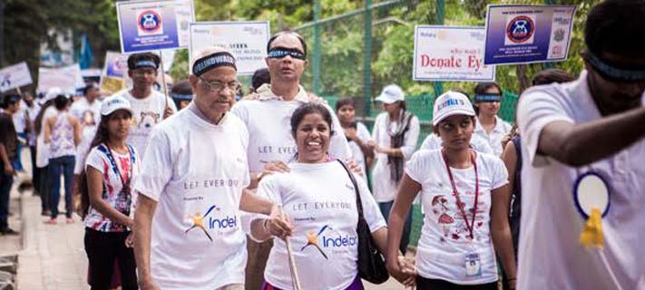 BLINDWALK 2017 on OCT 12, The World Sight Day in Delhi at YMCA 