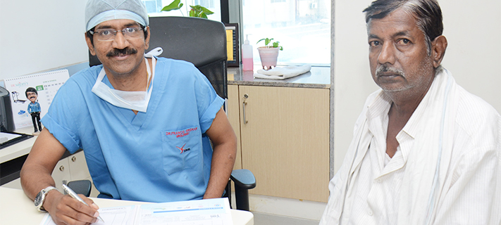 A large amount of stones removed from kidney at KIMS