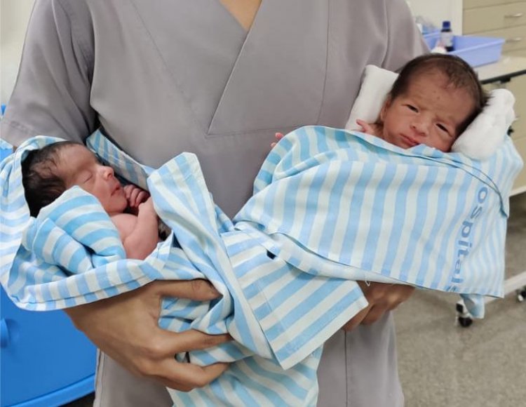 Lives of pregnant mother and her newborn twins saved from a major threat at SLG Hospitals