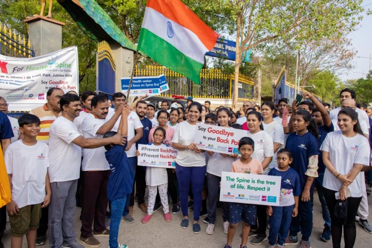 WALKATHON ORGANIZED BY ASIAN SPINE HOSPITAL TO RAISE AWARENESS ABOUT PREVENTIVE SPINAL CARE