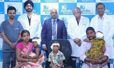 Apollo Hospitals Performs Cochlear Implant Surgeries on 3 Children of the Same Family