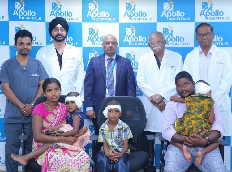 Apollo Hospitals Performs Cochlear Implant Surgeries on 3 Children of the Same Family