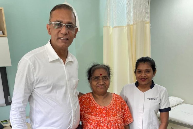 A 75-Year-Old Woman With Umbilical Hernia Since Birth Successfully At Zynova Shalby Multi-Speciality Hospital