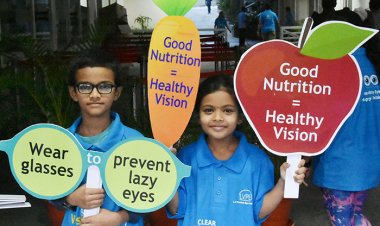 LVPEI Concluded Children’s Eye Care Week with an awareness walk for Refractive Errors in children