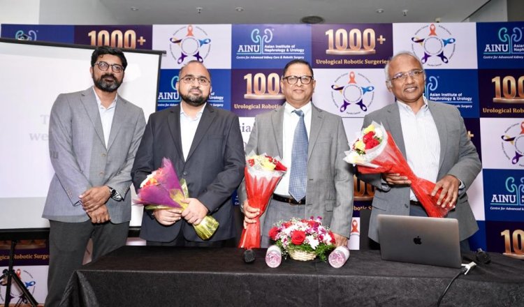 AINU observes landmark achievement of 1,000 Robotic surgeries in Urology and Nephrology Care