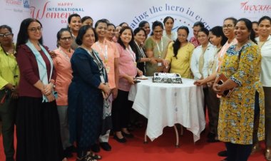 Women honored for their contribution in building the society on International Women's Day by Wockhardt Hospitals, Mira Road