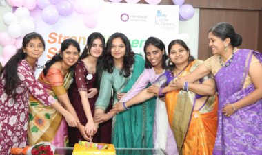 Actress Kushita Kallapu joins in the International Women's Day celebrations at Apollo Cradle, Kondapur!