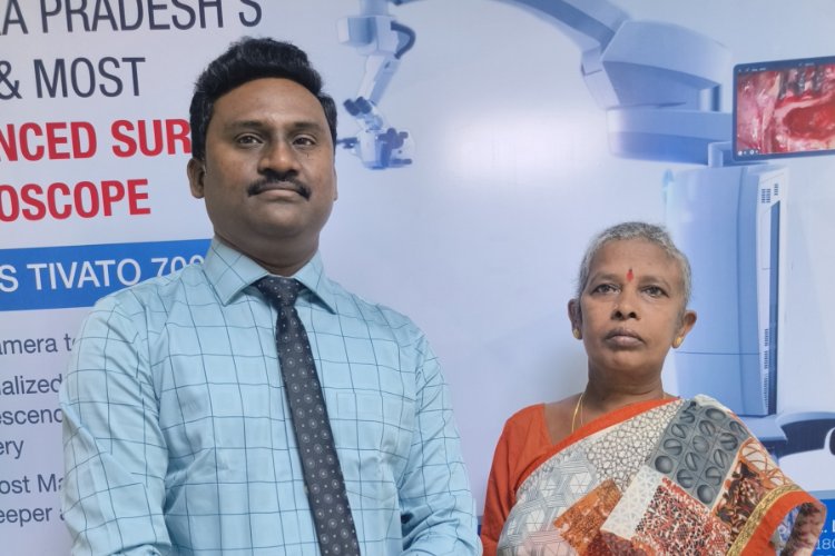 Large Potato size tumor in women's brain