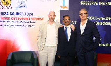 A novel Knee Joint Preservation surgical procedure, High Tibial Osteotomy, showcased at the, Live Surgery Conference 2024, hosted by SISA!