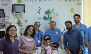 Madhukar Rainbow children’s hospital Pediatric surgery team miraculously saves toddler who aspirated a LED bulb