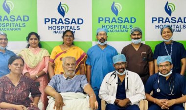 Cardiologists at Prasad Hospitals perform a TAVI Procedure, to repair heart valve in an elderly patient