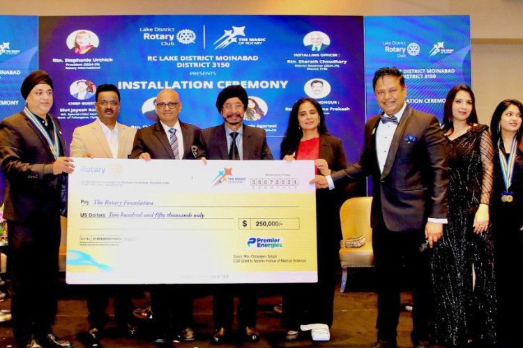 Rotarians and Premier Energies Donate Pediatric Epilepsy Center and Crèche to Nizam’s Institute of Medical Sciences!