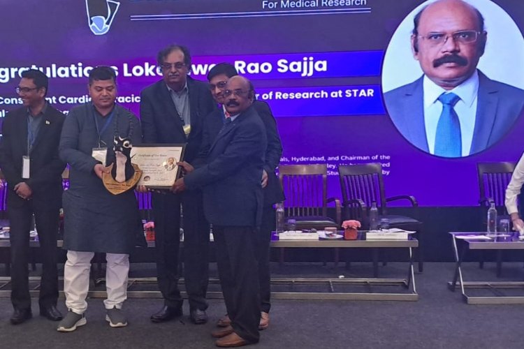 DR. LOKESWARA RAO SAJJA GETS THE BLACKBUCK AWARD FOR MEDICAL RESEARCH