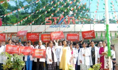 STAR Hospitals Hyderabad Holds Solidarity March for Justice in Kolkata Doctor's Tragic Case