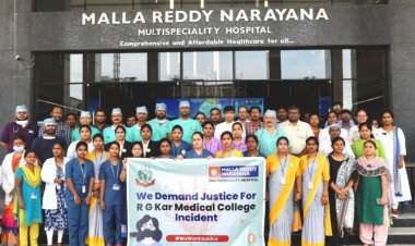 Malla Reddy Narayana Multispeciality Hospital Hosts Doctor’s March to Protest the Brutal Rape and Murder of PGT Doctor at RG Kar Medical College