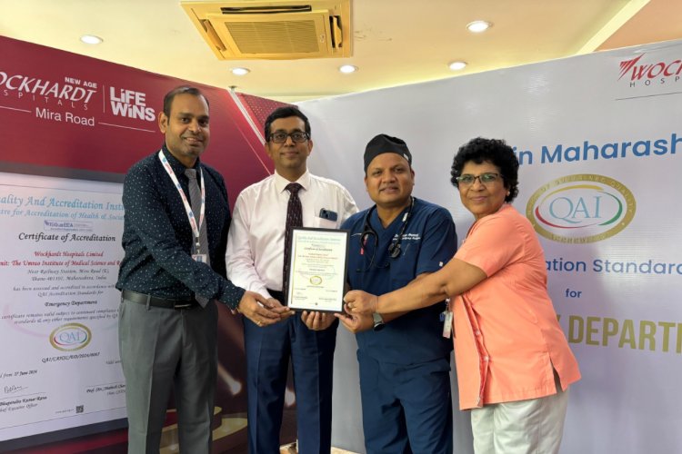 Wockhardt Hospitals, Mira Road Earns Prestigious QAI Accreditation Standards for Emergency Department – First Time in Maharashtra
