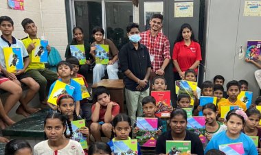 DAF Organised  Intoxication Awareness Session and Stationery Distribution in Colaba Slum, Mumbai