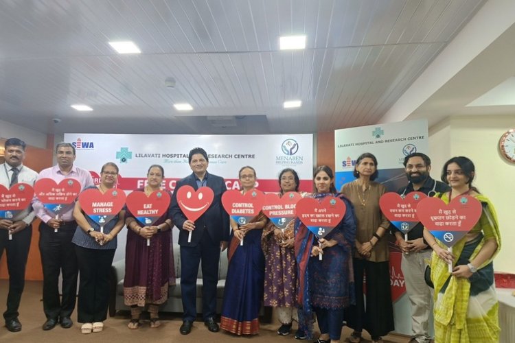 Lilavati Hospital through its Sewa Department as Part of the Menaben Helping Hands Initiative Conducted A Free Mega Cardiac Screening Camp For Underprivileged Patients