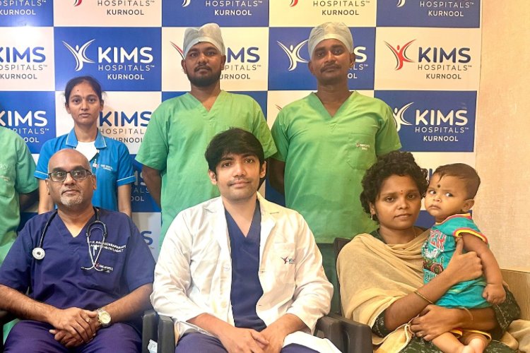 Six-Month-Old Baby Successfully Treated for Kidney Stones at Kurnool KIMS Hospital