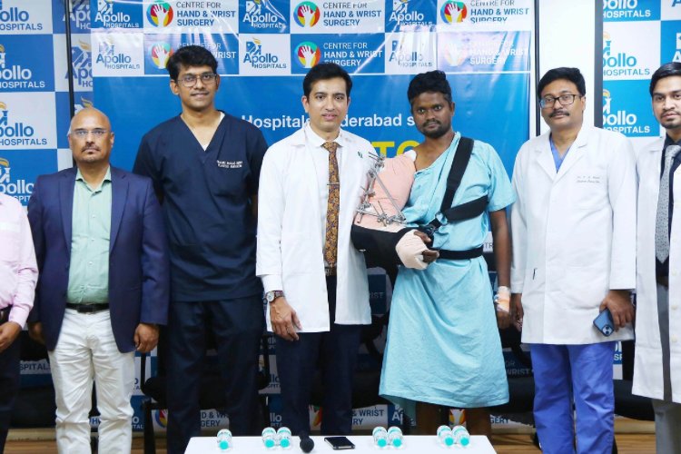 Apollo Hospitals Hyderabad pioneers Microvascular Hand Replantation in the Telugu states, bringing new hope to trauma patients!