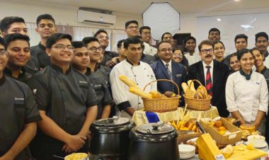 Students at The Institute of Hotel Management Hyderabad celebrate the spirit of Christmas with a Gala Luncheon
