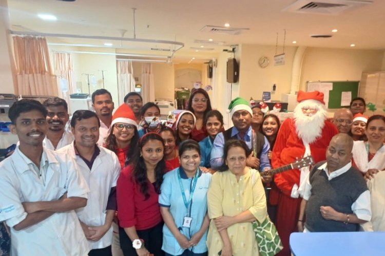Santa Claus Brings Festive Cheer to Gleneagles Hospital Mumbai: A Heartwarming Gesture for Patients