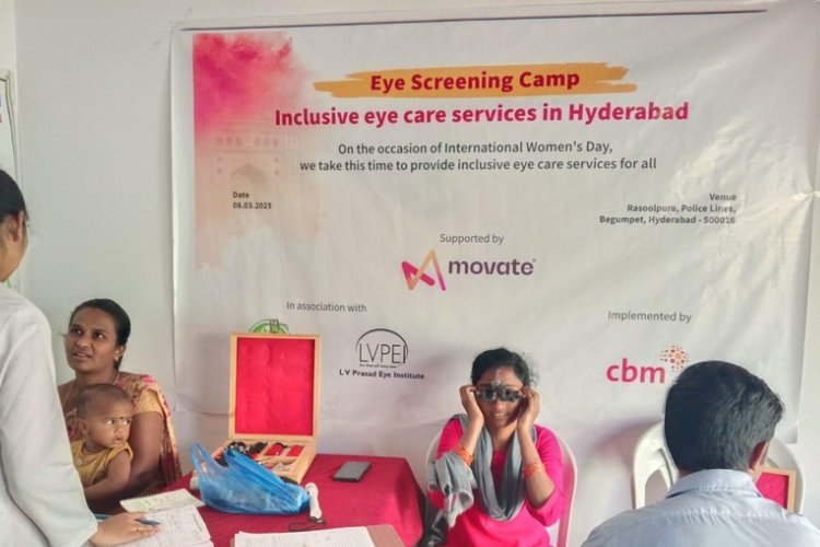 CBM India Celebrates International Women's Day with Free Eye Screening in Hyderabad