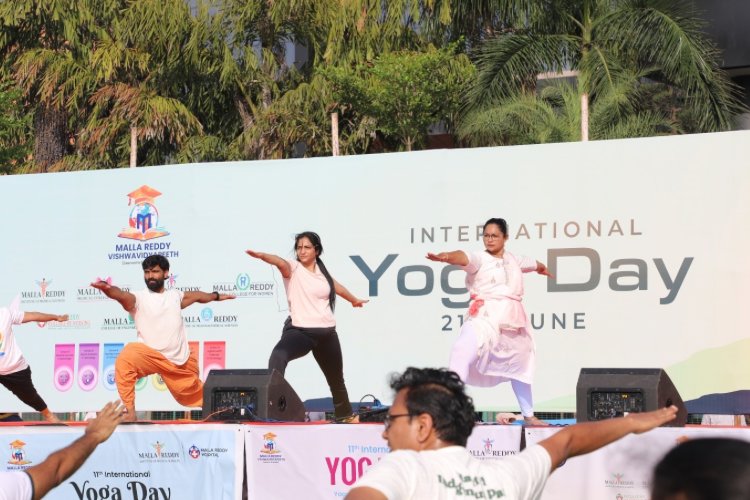 Malla Reddy Vishwavidyapeeth Celebrates International Yoga Day