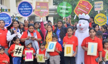Children’s Eye Care Week Awareness Walk on Myopia, hosted by L V Prasad Eye Institute