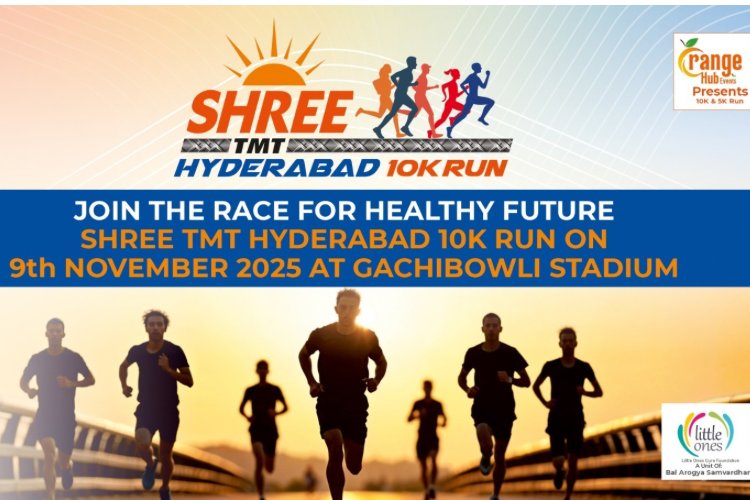Join the Race for Healthy Future - SHREE TMT Hyderabad 10K Run on 9th November 2025 at Gachibowli Stadium