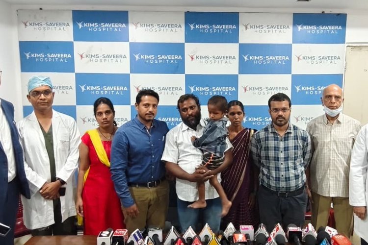 KIMS Saveera Doctors Save the Life of a 3-Year-Old Boy